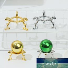 Figurines 1Pc Gold-plated Ball Stand Metal Display Holder Rack Support Base For Soccer Volleyball Basketball Football Home Decor Ornament