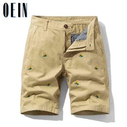 OEIN 2021 Summer Men's Khaki Military Cargo Shorts New Casual Male Cotton Mens Tactical Shorts Street Wear Short Pants US Size H1210