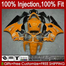 Injection Mould OEM For KAWASAKI NINJA ZX 12 R 1200 CC ZX1200C ZX1200 C 2000 2001 Body 2No.143 ZX12R 00 01 ZX 1200 12R 1200CC Bodywork ZX-12R 00-01 ABS Fairing orange black