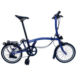 16 Inch Chrome Molybdenum Steel Folding Bike Bicycle 6-speed Urban Alternative Road Bikes Bicycles Small Wheel Cycles