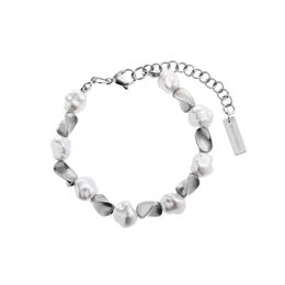 Original Baroque Heterosexual Pearl Bracelet Chain Irregular Neutral Style Simple Stitching Hip Hop Fashion Trend Jewellery