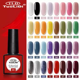 60PC Nail Gel 7.5ml Gel Polish UV Nail Polish Varnish Glitter Base And Top Semi Permanant UV Art Manicure Set