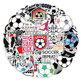 50Pcs Soccer Stickers Non-random Car Bike Luggage Sticker Laptop Skateboard Motor Water Bottle Snowboard wall Decal Kids Gifts