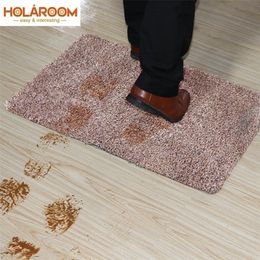 Indoor Super Absorbs Doormat PVC Backing Non Slip Mat for Small Front Inside Floor Dirt Trapper Cotton Entrance Rug 220301