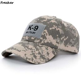 2022 вышитые патчи собак K-9 полицейский офицер редуктор армии K9 собака мультикам оператор шапка вышитая бейсболка мужская шапка с патч Q0703