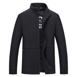 Men's Jackets Jacket Men 2021 Plus Size Arrival Fashion Casual Spring Autumn Cotton Stand Collar Coat Vintage Outdoor