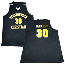 Custom Retro Julius Randle #30 Prestonwood High School Basketball Jersey Ed Blue Size S-4xl Any Name and Number Top Quality Jerseys