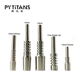 Cheapest Replacement Nail Titanium Tip Premium 10mm 14mm 18mm Inverted Grade 2 G2 Titanium Ti Tips Nails For Silicone NC Kit e in china