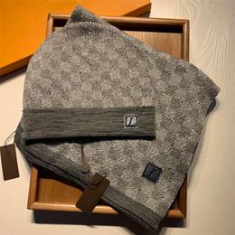 Scarves Sets Beanie Hats Fashion Scarf for Man Women Winter Shawl Long Neck Breathable Option High Quality With BOX