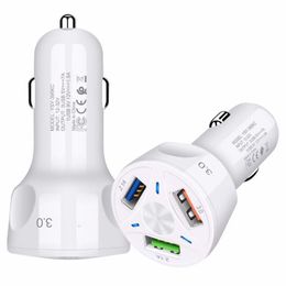 QC 3.0 Car Chargers Quick Charge 3 USB 3-Ports Fast Charger for Xiaomi Samsung Car Charging Adapter