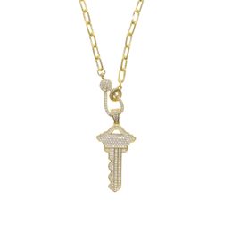 curb cuban link chain choker necklace micro pave cz lock charm gorgeous stunning european hiphop rock women Jewellery