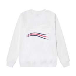 2023 Fashion Designer Men's Hoodie Women's Sweatshirt Wave Letter Print Women's Pullover O Neck Sweater Streetwear Size M-2XL
