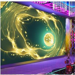 creative sphere bar front KTV background wall 3d murals wallpaper for living room