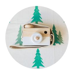 Cartoon Mini Hanging Wooden Camera Toys Children Gift Room Decor Kids Furnishing Articles