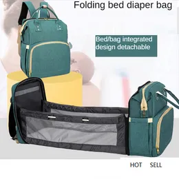 Mummy Bag Multifunctional Portable Folding Baby Backpack Waterproof Large Capacity Diaper Outdoor Women's