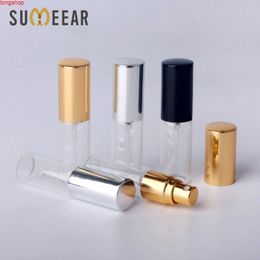 100Pcs/Lot 5ml Travel Spray Bottle Perfume Portable Empty Cosmetic Case Gift Sample Mini Parfum Makeup containrshigh qty