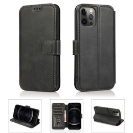 Wallet Kickstand PU Leather Phone Cases for iPhone 13 12 11 Pro Max Mini XR XS X 8 7 Plus Samsung A13 A53 S22 S21 S20 Note20 Plus Ultra Note10 A32 A42 A52 A72 A21S A31 S20FE