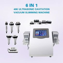 Slimming Weight Reduce Cavitation Ultrasonic 6 In 1 Lipo Laser Face Lifting Vacuum RF Beauty Machine