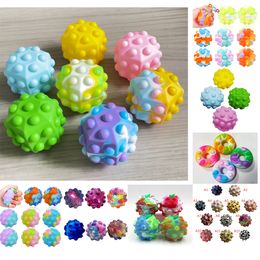 Bubble Ball 3D Puzzle Fingertip Decompression Toys Silicone Printing Press Vent Pinch