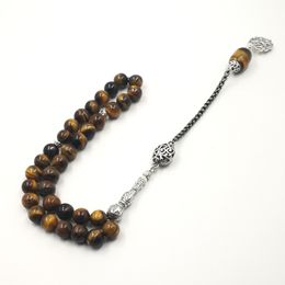 Natural Tiger eyes Muslim Strands rosary islam 33 45 66 99 prayer beads saudi arabia fashion Jewellery arab bracelet
