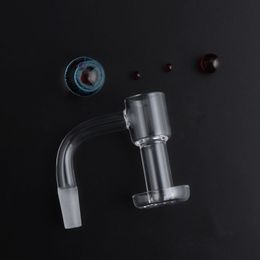 Smoking Accessories Flat Top Terp Slurper Banger 2mm Wall Vacuum Nails With glass marbles & Ruby Pearls For Water Bongs Dab Rigs