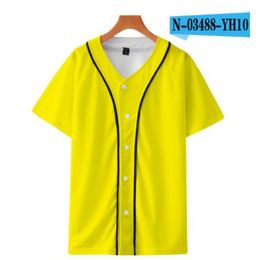 Summer Fashion Tshirt Baseball Jersey Anime 3D Printed Breathable T-shirt Hip Hop Clothing 061