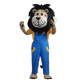 -Halloween león mascota traje de dibujos animados personaje personaje carnaval festival elegante vestido navidad adultos tamaño cumpleaños fiesta al aire libre traje