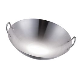 Pans 1pc Kitchen Frying Pan Practical Wok Cooking Household Binaural
