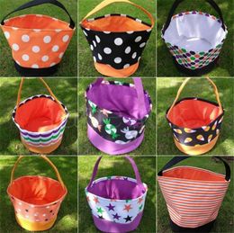 Halloween Decoration Party Supplies Canvas Bag Candy Basket Pumpkin bags 12 Style DD169