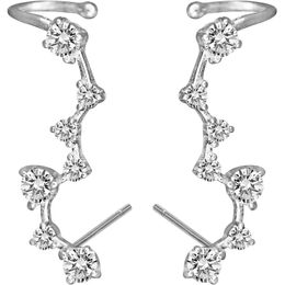 925 sterling silver new dangle earrings high quality retro simple seven cubic zirconia stars pop earring Jewellery