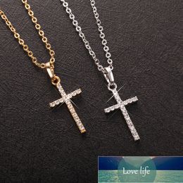 New Fashion Women Cross Pendants Crystal Jesus Cross Pendant Necklace Jewelry For Men/Women Jewelry Necklace Gifts