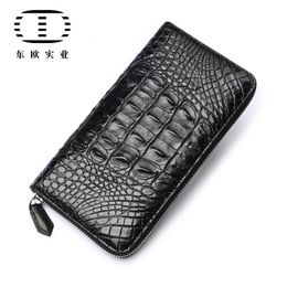 Wallets Luxurious2021 Crocodile Leather Zipper Multi-card Medium And Long Wallet Men's Handbag