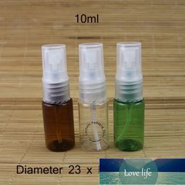 50pcs/Lot Promotion10ml Plastic Spray Bottle Atomize Perfume Jar 1/3OZ Empty Cosmetic Small Container Refillable Portable Vial Factory price expert design Quality
