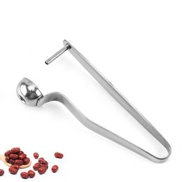 Stainless Steel Fruit Vegetable Tool Cherry Pitters Long Handle Fruit Corer Seed Remover For Jujube Hawthorn