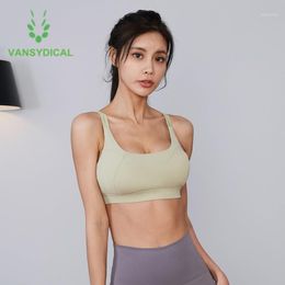 Women Sports Workout Bra Adjustable Buckle Gym Yoga Tops Shockproof Running Fitness Training Underwear Double Shoulder Strap Outfit