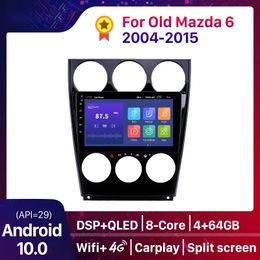 Android 10.0 Car dvd GPS multimedia player For Old Mazda 2004-2015 6 Support Steering Wheel Control OBD2 Carplay DSP