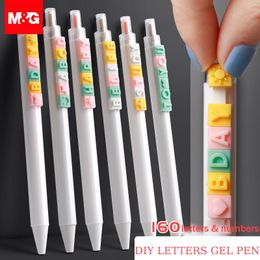 Gel Pens M&G Funny Spell Letter Pen Assembly DIY Creative 0.5mm Black Press Signature Student Water Stationery