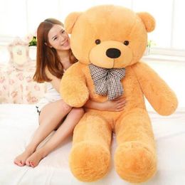 Giant teddy bear soft toy 220cm/2.2m huge large big stuffed toys plush life size kid baby dolls lover toy Christmas gift