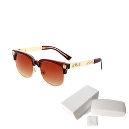 High Quality Womans Sunglasses Luxury Mens Sun glasses 2166 UV Protection men Designer eyeglass Gradient Metal hinge Fashion women spectacles with Original boxs