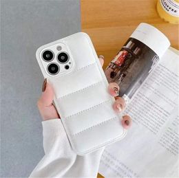 3D Fashion Down Jacket Phone Cases Suitable For iPhone 13 12 11 Pro Max Xs Max Xr X Delicate Skin Feel Shockproof Cover
