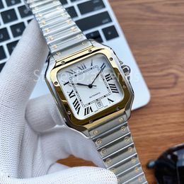 Top Quality Fashion Automatic Mechanical Self Winding Watch Men Classic Gold Silver Wristwatch Sapphire Glass Casual Full Stainless Steel Clock 1745