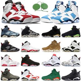 Jumpman basketball shoes 6 6s sports trainers sneakers Electric Green Black Infrared Carmine UNC Flint Gatorade Bordeaux Hare Alterante British Khaki outdoor