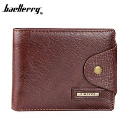 Wallets Men High Quality 2020 Brand Short Genuine Leather Purse for Male Cluth Card Holder Coin Purse W011