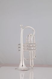 musical horns NZ - Arrival Bach Cornet horn Bb Tune silver Trumpet Musical instrument Professional Brand with Case Gloves Accessories