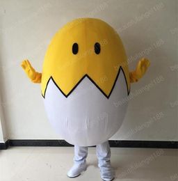 Halloween Lovely Egg Mascot Costume High Quality Customise Cartoon Plush Anime theme character Adult Size Christmas Carnival fancy dress