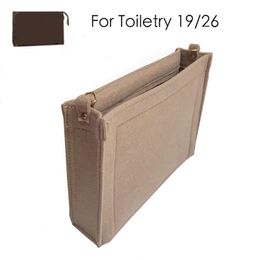 For Toiletry Pouch 19 26 Bag Purse Insert Organiser Makeup Handbag Travel Inner Cosmetic Base Shaper Bags & Cases