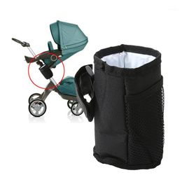 Strollers# Wholesale- Stroller Pram Cup Holder Fabric & EPE Waterproof Inside Baby Insulated Drink Keys