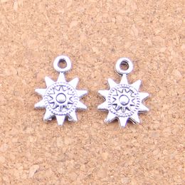 133pcs Antique Silver Bronze Plated sun Charms Pendant DIY Necklace Bracelet Bangle Findings 17*12mm