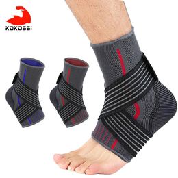 Ankle Support KoKossi 1Pcs Basketball Football Running Compression Straps Protection Fitness Avoid Sports Injuries Bandage