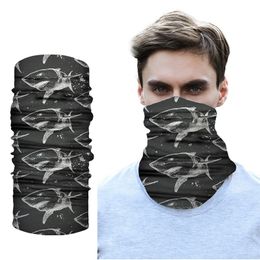 Outdoor 3D Bandana Fishing Men Motorcycle Skull Shemagh Military Hunting Neck Gaiter Head Scarf Sport Fish buffe Headband Masque